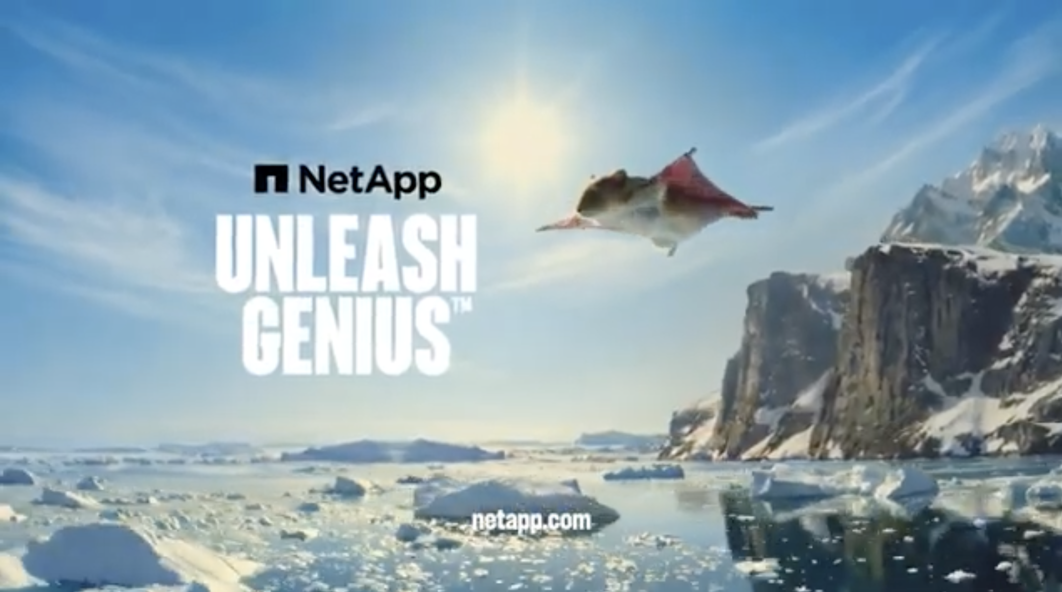 Unleash Genius, Net App AI video for Superbowl 2026