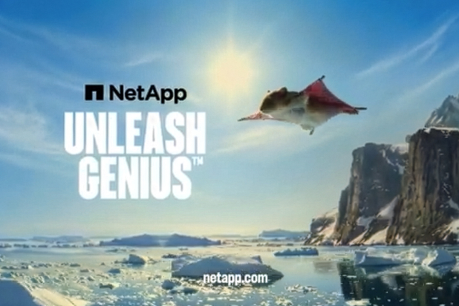 Unleash Genius, Net App AI video for Superbowl 2026